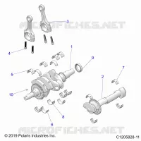 ENGINE, KURBELWELLE AND BEARINGS