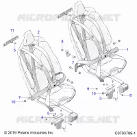 SITZ BELT MOUNTING, FRONT, PREMIUM/DELUXE