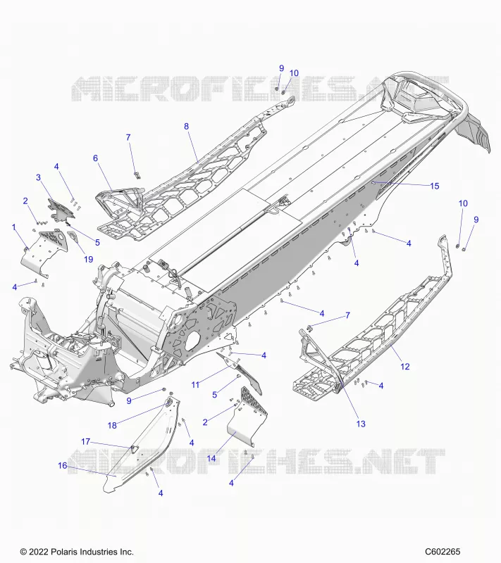 CHASSIS, CLUTCH GUARD, FOOTRESTS, AND RUNNINGBOARDS