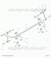 SUSPENSION, STABILISATORSTANGE, REAR