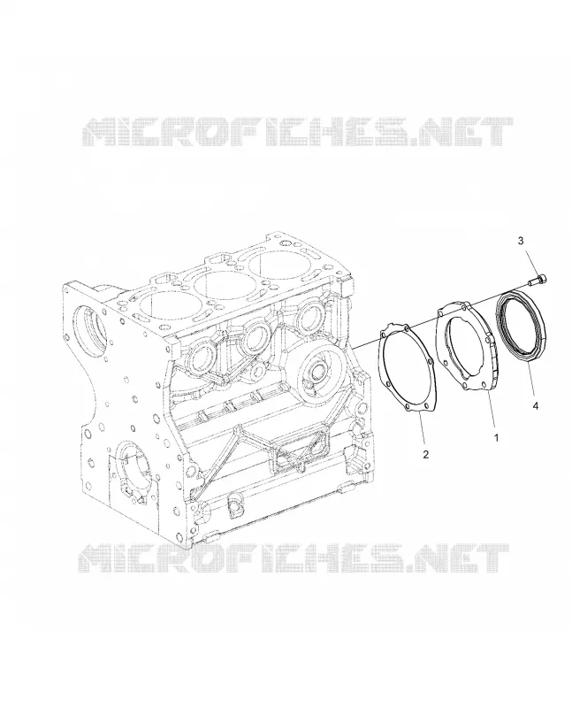 ENGINE, KURBELWELLE OIL SEAL FLANGE