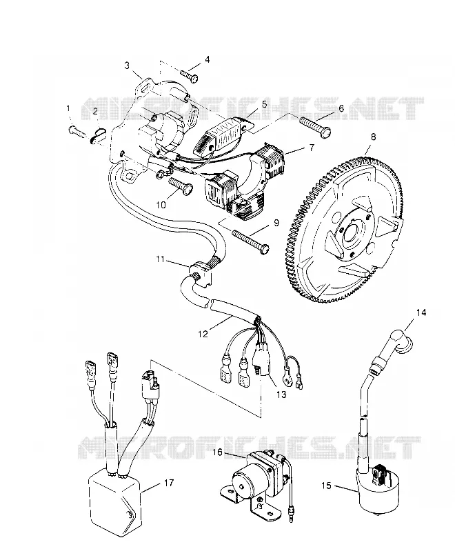 MAGNETO ASSEMBLY SCRAMBLER W957840 (4927252725D006)