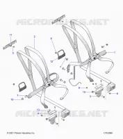 SITZ BELT MOUNTING, FRONT, 6 POINT