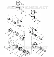 KOLBEN   KURBELWELLE  500 EFI 0952774, EFI SKS 0952574,   EFI SKS PT 09529 (4929052905C013)