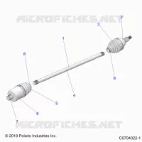 ANTRIEB, HALF SHAFT, FRONT
