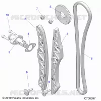 CAM CHAIN AND TENSIONER