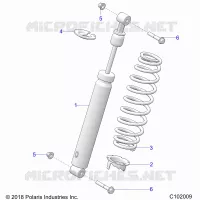 SUSPENSION, FRONT SHOCK