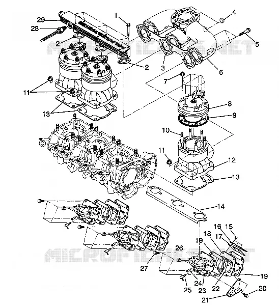 CYLINDER   MANIFOLD SL 650 / B934058 (4924732473022A)