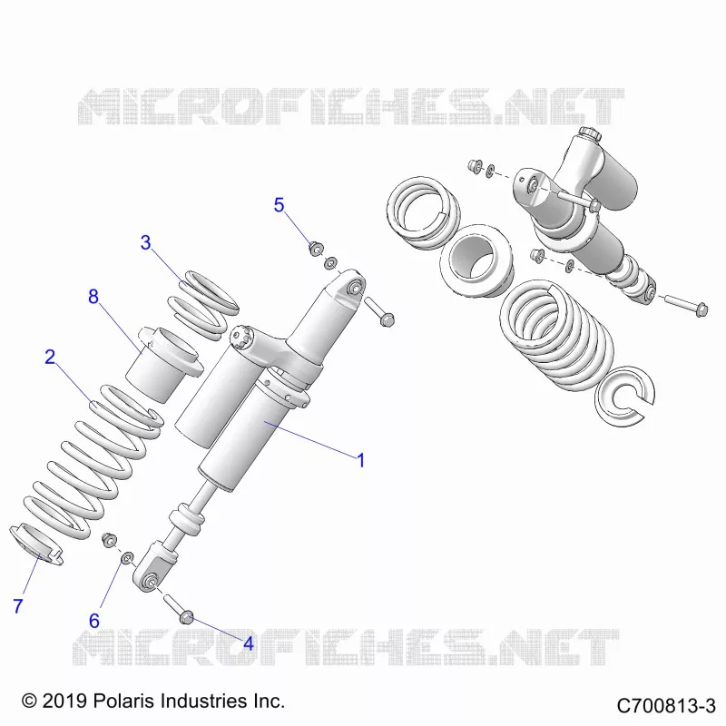 SUSPENSION, REAR SHOCK MOUNTING