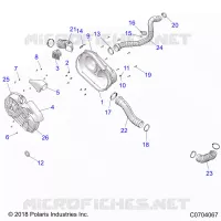 ANTRIEB, CLUTCH COVER AND DUCTING