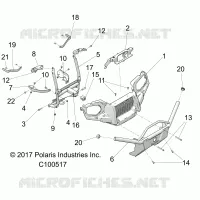FRONTSTOSSSTANGE AND MOUNTING