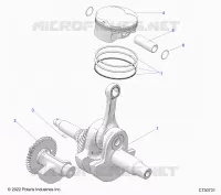 ENGINE, KURBELWELLE, PISTON AND BALANCE SHAFT