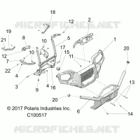 FRONTSTOSSSTANGE AND MOUNTING