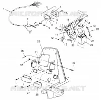 ELEKTRIC/RÜCKLICHT ASSEMBLY XPLORER 300 W969130 (4935903590C008)