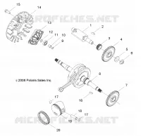 MOTOR, KURBELWELLE AND KOLBEN
