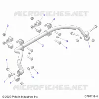 SUSPENSION, REAR STABILISATORSTANGE