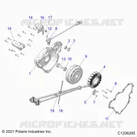 ENGINE, STATOR AND FLYRAD