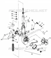 FRONT STREBE  Scrambler 500 W97BC50A (4943074307B005)