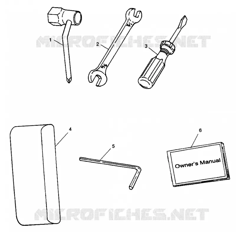 TOOL KIT SL 900 B974091 AND SL 1050 B974090 (4940974097C001)