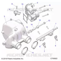 ENGINE, LUFTEINLASS MANIFOLD