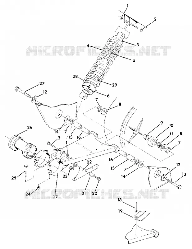 SWING ARM WELDMENT AND FEDER ASSEMBLY (4918411841021A)