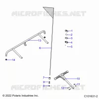 STOSSSTANGE, REAR, FLAG, BEACON, AND PASS HANDLE