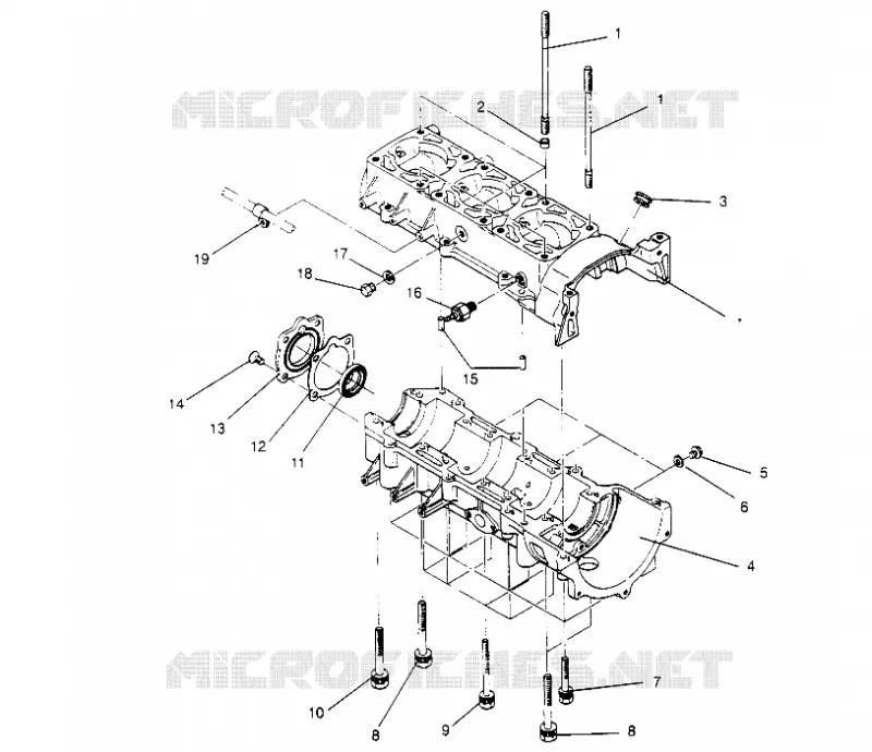 CRANKCASE ASSEMBLY  RXL 0956768 (4930783078C007)