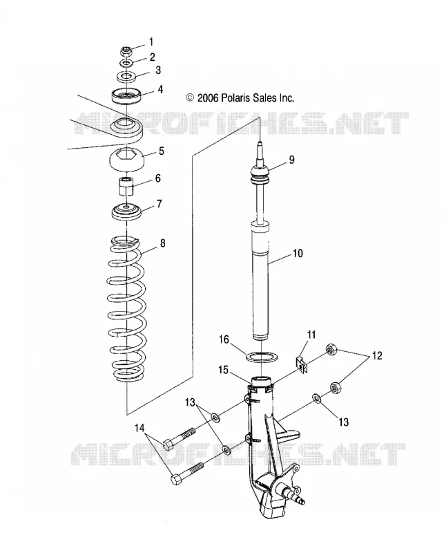 FRONT SUSPENSION STREBE