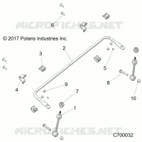 SUSPENSION, FRONT STABILISATORSTANGE