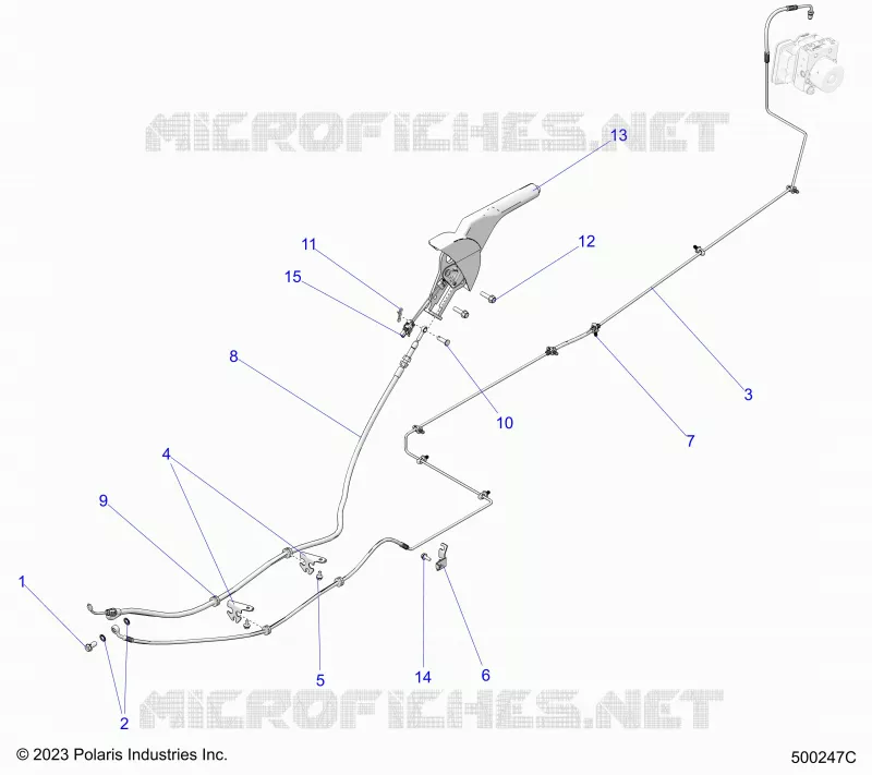 HINTERBREMSE BRAKE LINE AND PARK BRAKE