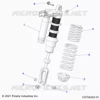 SUSPENSION, FRONT SHOCK MOUNTING