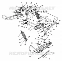 FRONT SUSPENSION AND SKI XLT SP 0966676 AND EUROPEAN XLT SP E966676 (4931703170B002)