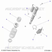 SUSPENSION, REAR SHOCK MOUNTING