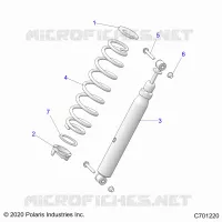 SUSPENSION, REAR SHOCK MOUNTING