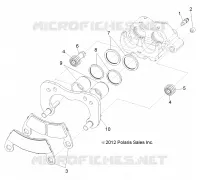 HINTERBREMSE CALIPER (BUILT 11/4/13 AND BEFORE)
