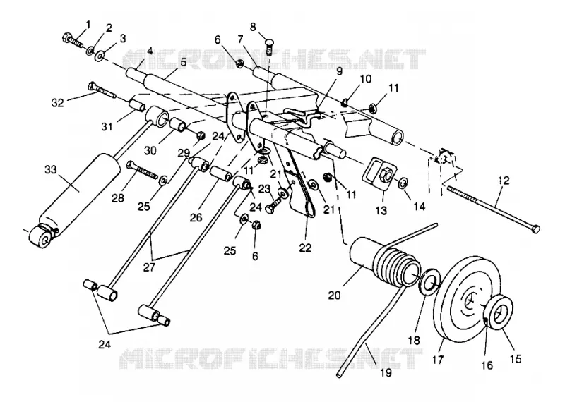 HINTER Drehmomentarm (XLT/RMK) XLT 0970756 and XLT RMK 0970956 (4937693769C003)