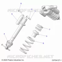 SUSPENSION, FRONT SHOCK MOUNTING