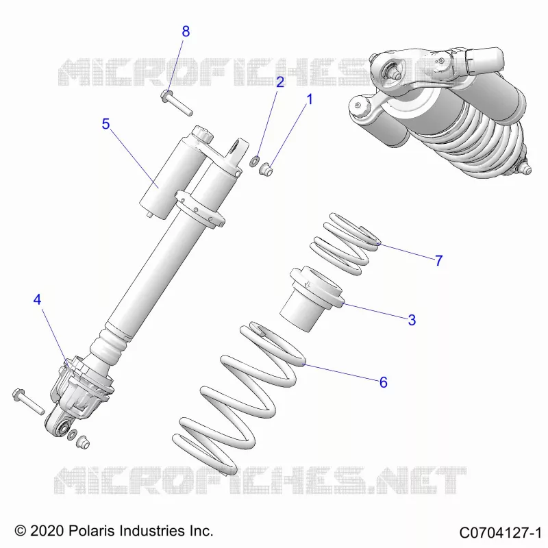 SUSPENSION, FRONT SHOCK MOUNTING