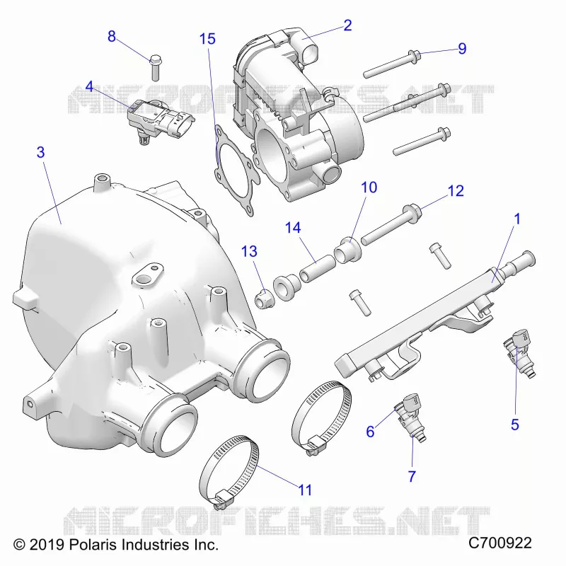 ENGINE, LUFTEINLASS MANIFOLD