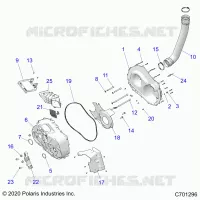 ANTRIEB, CLUTCH COVER AND DUCTING