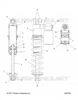SUSPENSION, FRONT SHOCK TRACK