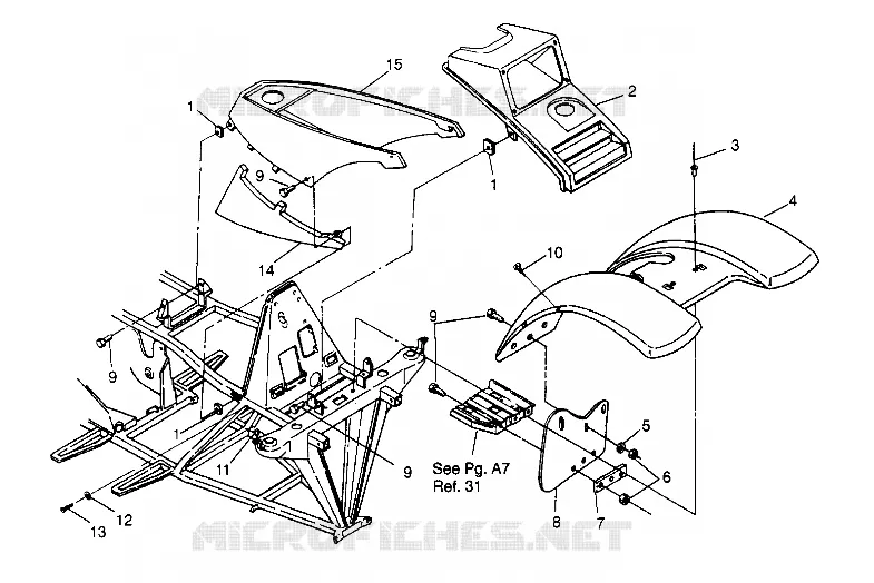 FRONT CAB ASSEMBLY 2X4 400L W957540 (4930093009A005)