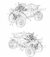 DECALS TRAIL BLAZER W957221 (4930363036A008)