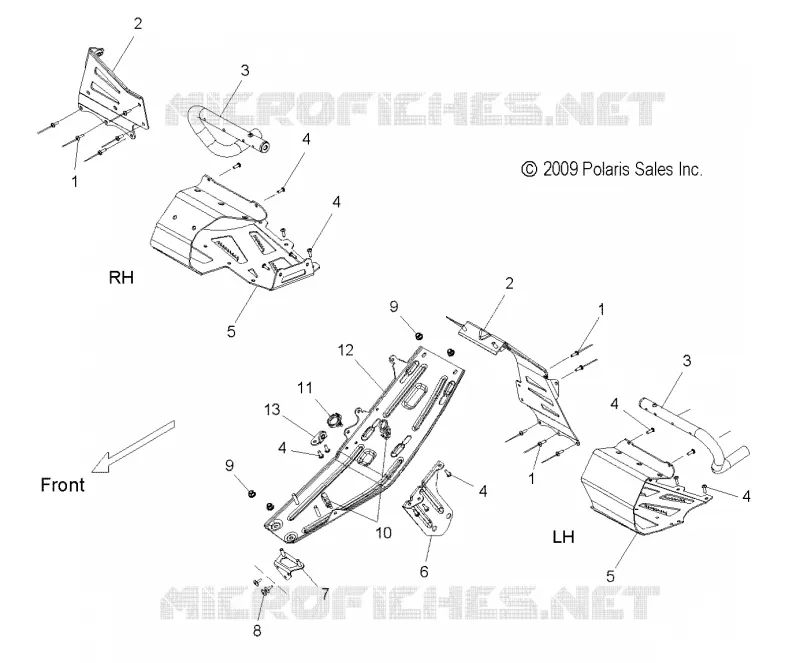 CHASSIS, CLUTCH GUARD AND FUßSTÜTZES