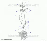 ENGINE, ZYLINDERKOPF, CAMS AND VALVES