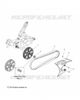 ANTRIEB, DRIVEN SPROCKET, BELT and GUARD