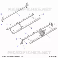 CHASSIS, SEAT SUPPORTS- G20GMJ99AP/BP/AG (C700819-3)