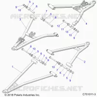 FRONT SUSPENSION CONTROL ARMS