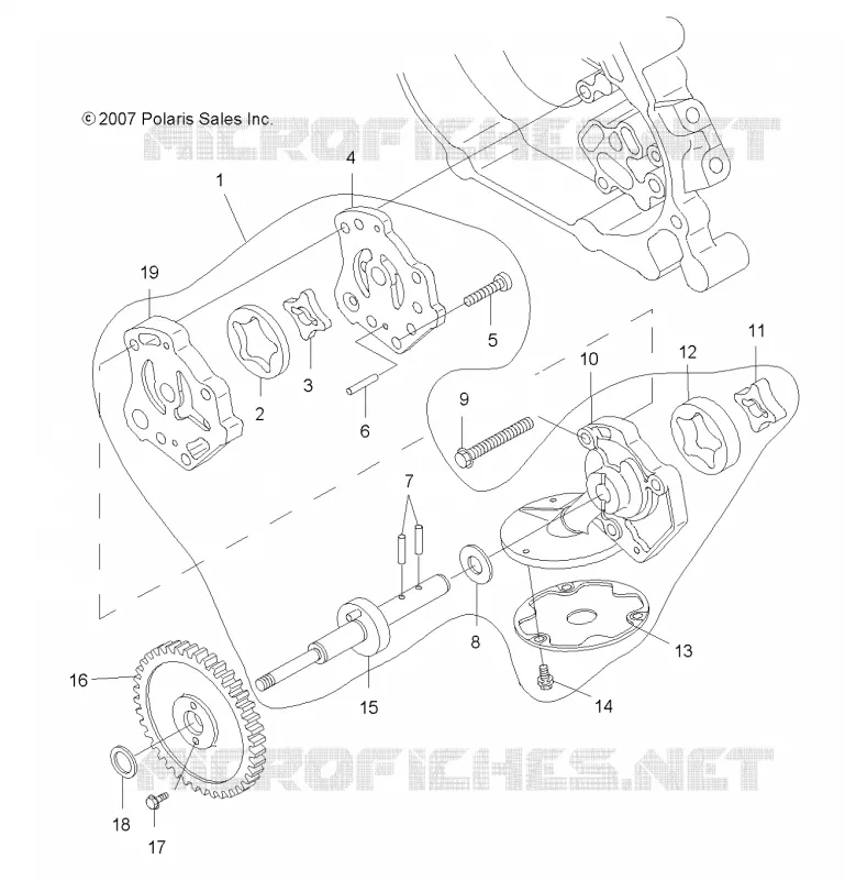MOTOR, OIL SYSTEM and ÖLPUMPE