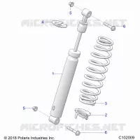 SUSPENSION, FRONT SHOCK